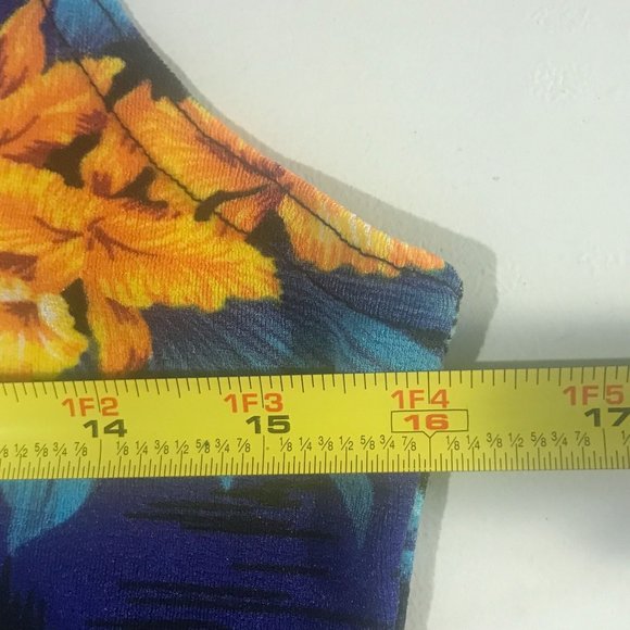 LOOKI USA Vintage Tropical Stretch Tank Small/Medium - Picture 11 of 12
